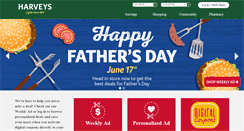 Desktop Screenshot of harveyssupermarkets.com